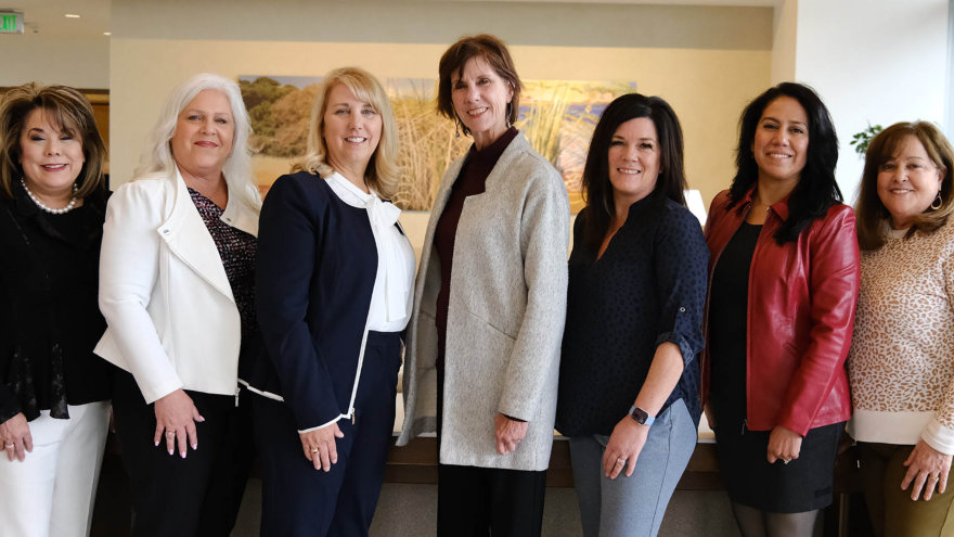 The Women’s HOPE Steering Committee is (l-r) Keyo Tocchini, Susan Cianci, Gaylene Andersen, Francie Bryan, Katie Lydon, Ana Reyes and Wendy Jackson.